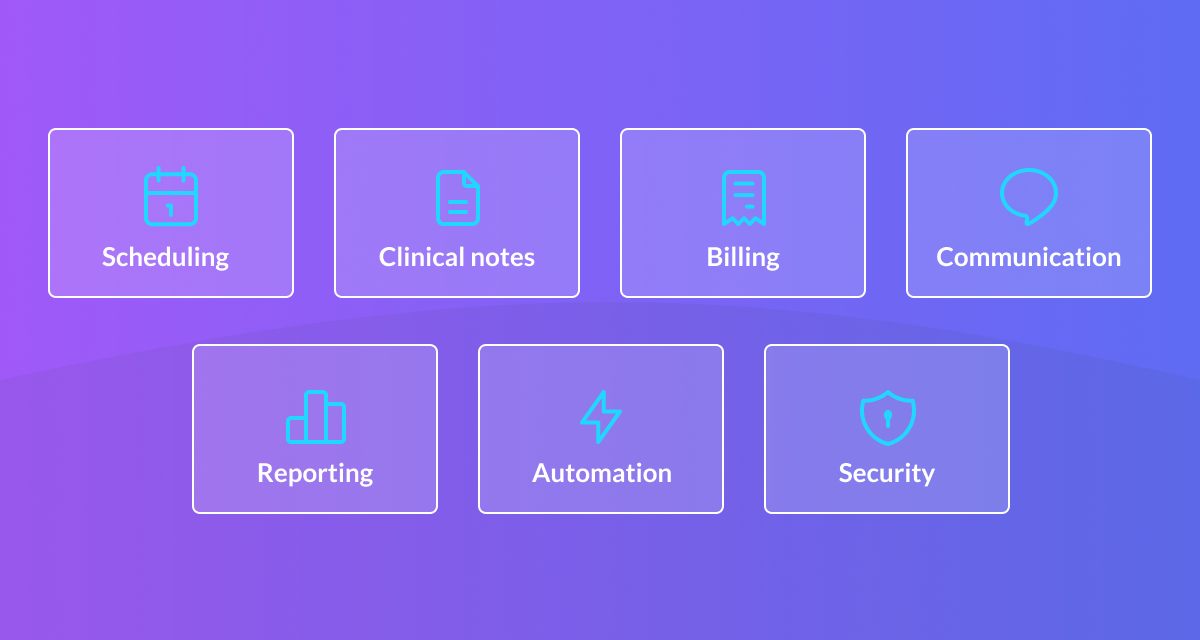 Key Features to consider when choosing allied health practice management software