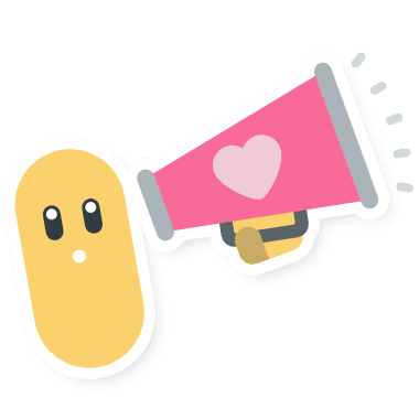 Jellybean Using a Megaphone to Spread Love