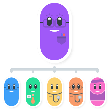 Jellybeans in Corporate Staff Hierarchy