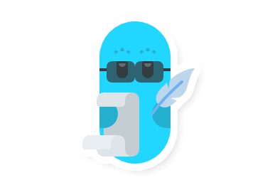Writing a List Wearing Sunglasses