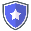 Blue Shield with Star