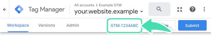 GTM Container ID