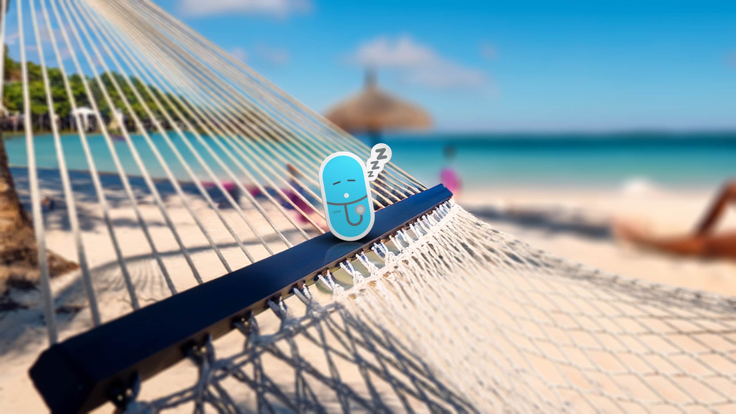 Hammock on a Beach Relaxing