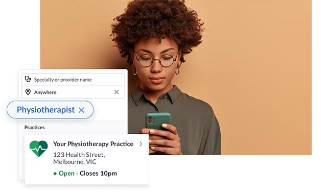 HotDoc platform for allied health services offering online booking and patient management