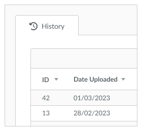 NDIS Import History