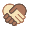 Hands Shaking in the Shape of a Heart